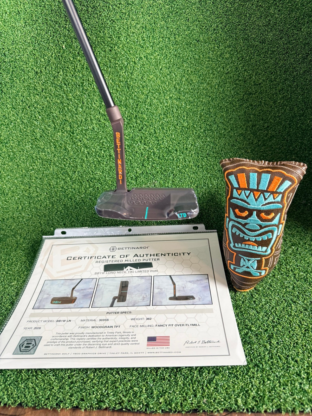 Bettinardi 2026 BB1W Long Neck Tiki Limited Run Putter - King Covy Golf Club