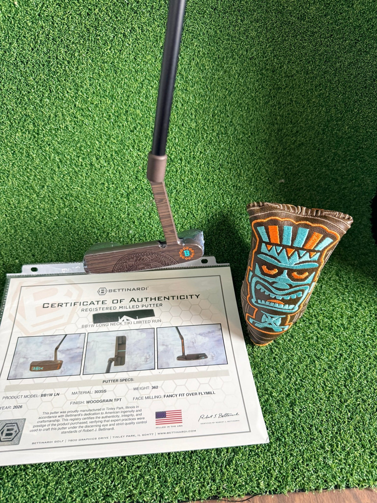 Bettinardi 2026 BB1W Long Neck Tiki Limited Run Putter - King Covy Golf Club